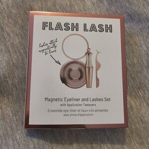 Flash Lash Magnetic Eyeliner and Lashes Set by Relaxus Beauty with Tweezers NEW